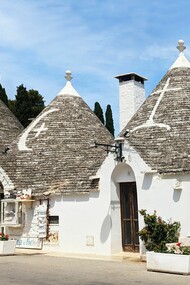 Buildings in Alberobello, Italy 