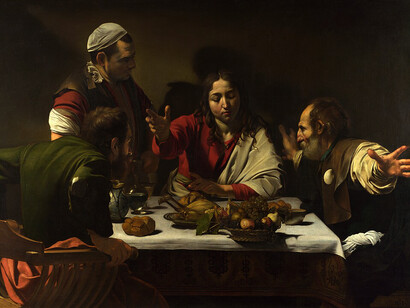 Caravaggio, La Cena de Emaús (1601)