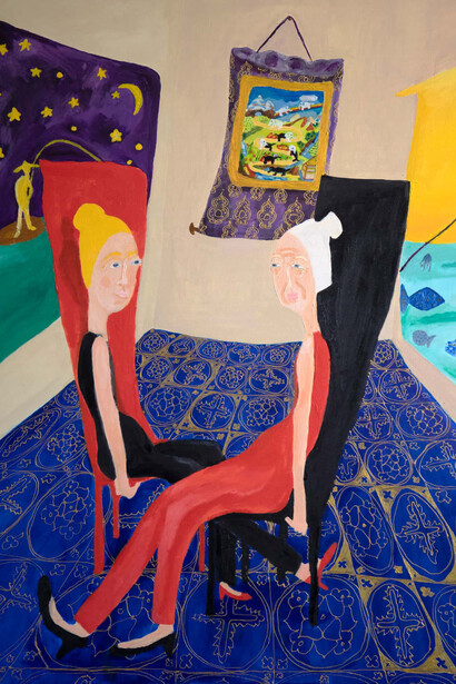 Sapir Kesem Leary, The golden path (detail), 2022. Courtesy of Museum Franz Gertsch