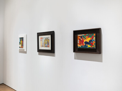 Bob Thompson and Candida Alvarez, Real monsters in bold colors, exhibition view. Courtesy of Gray Gallery