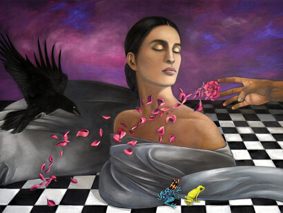 Judithe Hernández, Lilith’s dream (El sueño de Lilith) (detail), 2018. Courtesy of Craig Krull Gallery