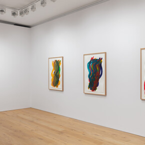 Katharina Grosse, Point rock, exhibition view. Courtesy of Galerie Max Hetzler