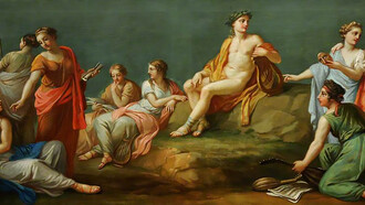 Antonio Zucchi Apollo and the Muses (1767)