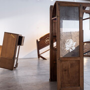 Sandra Poulson, Este quarto parece uma república! [This bedroom looks like a republic!], exhibiton view. Courtesy of MoMA PS1