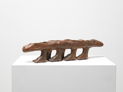 Magritte and Les Lalanne, In the mind’s garden, exhibition view. Courtesy of Di Donna Gallery