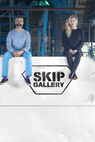 Lee Baker and Catherine Borowski, co-founders of Skip Gallery before it’s first installation in London’s Hoxton Square