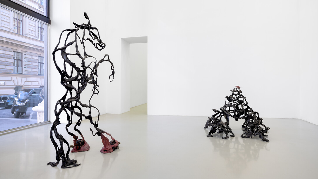 Raphaela Vogel, Stop! (The infinite regress), ausstellungsansicht. Mit freundlicher genehmigung der Galerie Meyer*Kainer