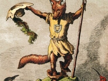 La volpe Reynard, disegnata da Ernest Henry Griset, da un libro per bambini pubblicato nel 1869. Reynard la volpe sconfigge i potenti con l’astuzia