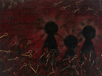 Piero Manzoni, Milano et mitologia (Milan and mythology), 1956. Courtesy of Hauser & Wirth