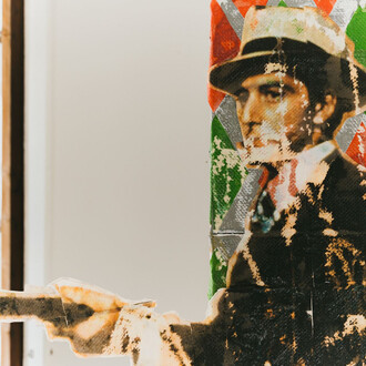 Monsieur Zohore, Three Generations of Italian Americans, 2023, detail shot by Stefano Casati. Courtesy of Amanita