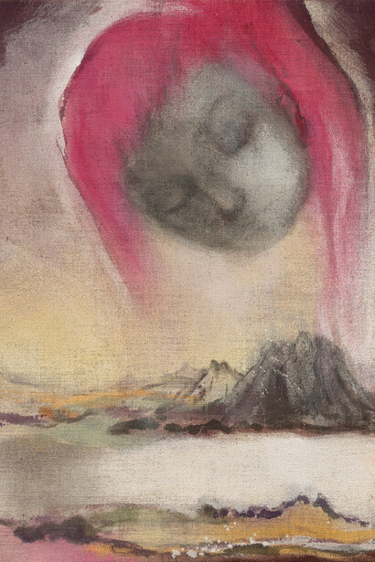 Leiko Ikemura, Pink hair II (detail), 2019. Courtesy of Albertina Museum