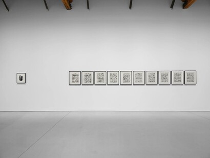 R. Crumb, Tales of paranoia, exhibition view. Courtesy of David Zwirner Gallery