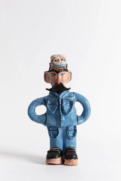 Hermannsburg Potters, Abel Pareoultja, Irrkuntja/Police, 2024. Courtesy of Arthouse Gallery 