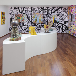 Ramiro Chaves, Ruido viator, vista de exhibición. Cortesía de Proyectos Monclova 