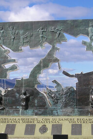 In Ushuaia, a memorial pays tribute to Argentinian soldiers who died during the war in 1982
