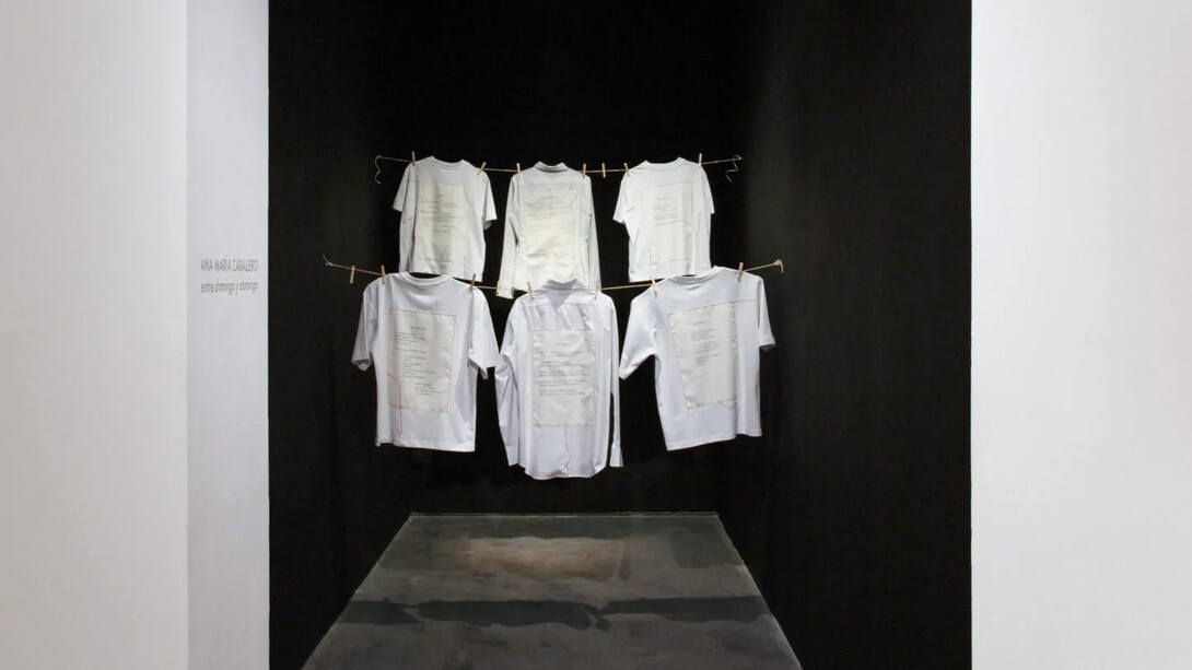 Ana María Caballero, Entre domingo y domingo, vista de exhibición. Cortesía de Max Estrella