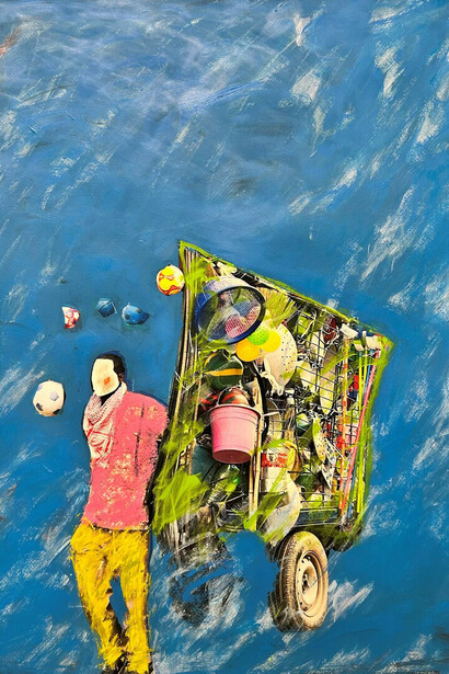 Modou Dieng Yacine, Drop balls - No bombs., 2025. Courtesy of Specta Gallery