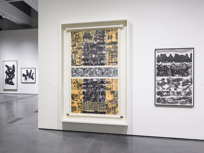 Line, form, Qi. Calligraphic art from the fondation Ink Collection, exhibition view. Courtesy of Los Angeles County Museum of Art (LACMA)