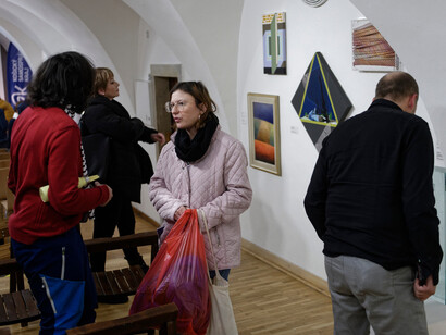 Various artists, World synthesis / At right angles, exhibition view. Courtesy of Gallery of Spiš Artists