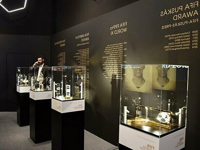 Historique des lauréats du Ballon d'or au musée de FIFA à Zurich en Suisse