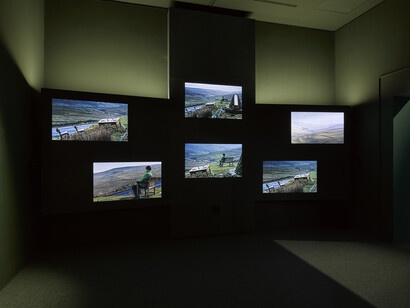 John Akomfrah, Listening all night to the rain, exhibition view. Courtesy of Museo Thyssen-Bornemisza