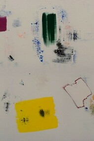 Drop Cloth Painting, Acrylic on Raw Canvas,  2008, 170x432 cm, détail