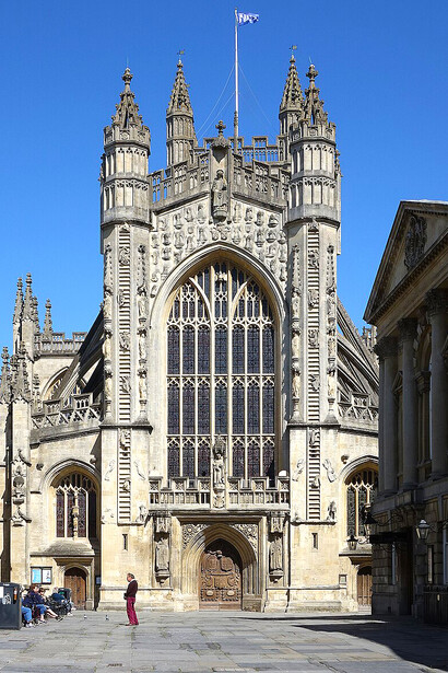 Commonly called Bath Abbey, the Abbey Church of Saint Peter and Saint Paul stands in Bath, Somerset, as a former Benedictine monastery and today functions as a parish church of the Church of England