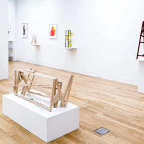 Willard Boepple, Paper, wood, and steel, exhibition view. Courtesy of Upsilon Gallery