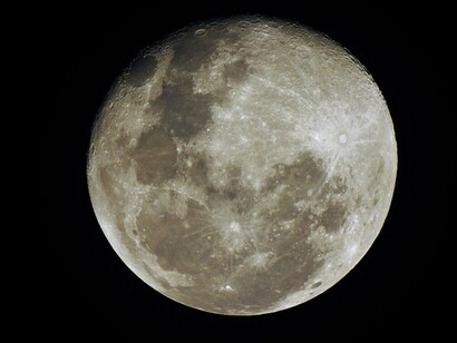 The moon, photo taken in Bangkok, Thailand, January 2019