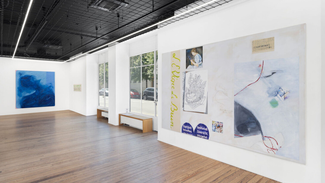 Gritli Faulhaber and Augusta Lardy Micheli, Memory shelf, exhibition view. Courtesy of Galerie Lange + Pult
