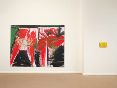 Sydney Acosta, Eros red nights, exhibition view. Courtesy of Hoffman Donahue