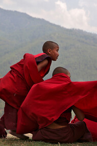 Young monks in Bhutan