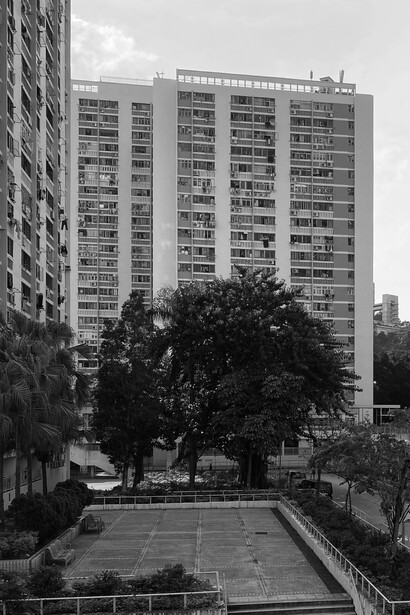 Soviet apartments, Russia, black and white blocks of flats, Soviet city buildings