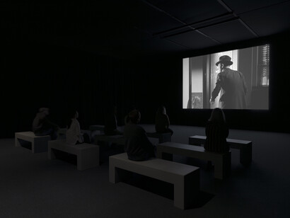 Christian Marclay, Doors, exhibition view. Courtesy of Institute of Contemporary Art, Boston 