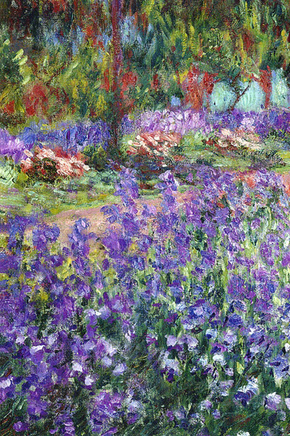 Claude Monet, El jardín del artista en Giverny (1900, detalle). Aspirar alto no significa llegar a un punto final, sino aceptar que cada avance es parte de una construcción continua