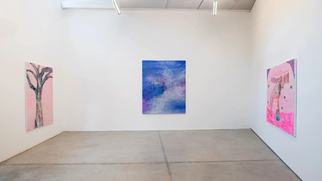 Gabriela Machado, Ainda bem, atravessei as nuvens, vista da exposição. Cortesia da Galeria Luciana Brito