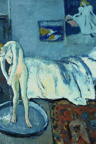 Pablo Picasso, Blue Room, 1901, Oil on canvas, 50.5 x 52 cm., The Phillips Collection,  Washington, D.C., USA