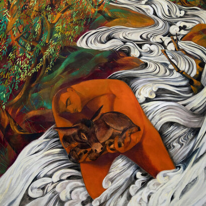 J. Carino, Flood, 2025. Courtesy of Yossi Milo Gallery