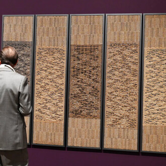 Anni Albers, Constructing textiles, ausstellungsansicht. Mit freundlicher genehmigung des Zentrum Paul Klee