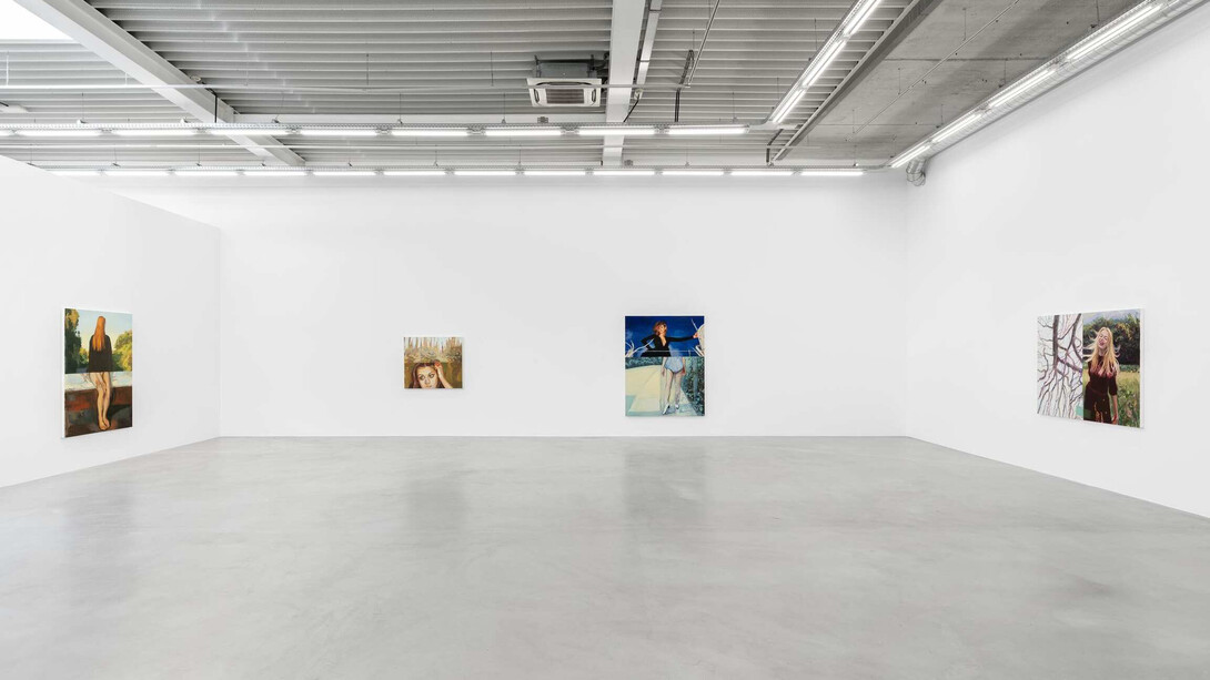Janet Werner, Hell and happiness, exhibition view. Courtesy of Almine Rech Gallery