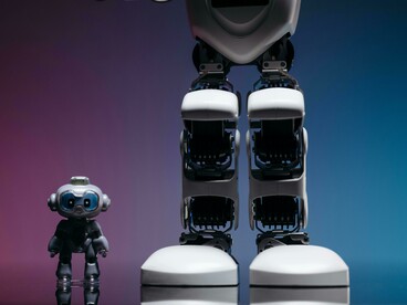 Detailed view of robot toys illustrating key concepts in AI systems, machine learning, and emerging tech innovation