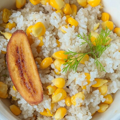 The Filipino variant, Sinangag, is the perfect use for day-old rice: loaded with fragrant garlic bits, corn, and fried banana

