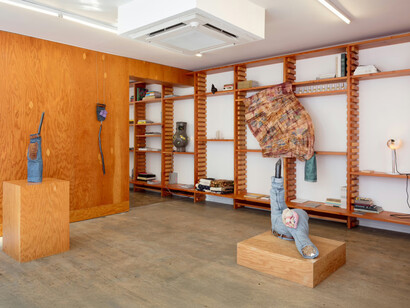 Various artists, Cruising // the stacks, exhibition view. Courtesy of Nina Johnson Gallery