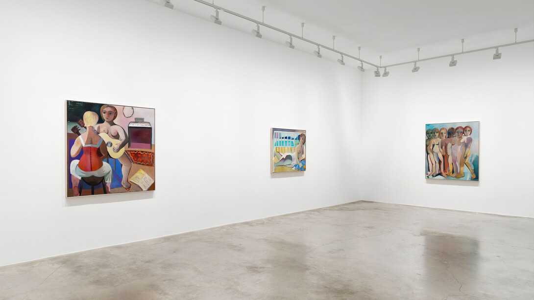 Danielle Orchard, Borrowed chord, vue de l'exposition. Avec l'aimable autorisation de Perrotin