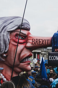 Protesters rally in London during the 'Put It to the People' march, demanding a final public vote on Brexit or the revocation of Article 50, UK