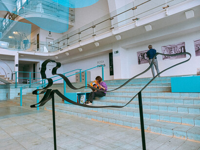 Podium : le pouvoir du sport, vue exposition. Avec l'aimable autorisation de La Cité Miroir