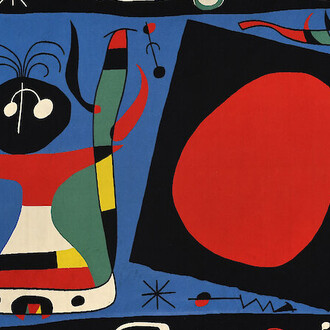 Joan Miró, Composition n° 1 (Femme au miroir) (detail), Ausführung 1966. Courtesy of Museum der bildenden Künste Leipzig