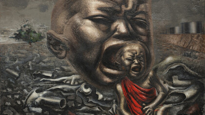 David Alfaro Siqueiros, Eco de un grito (1937, detalle)
