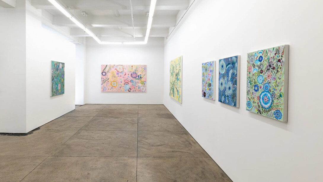 Ruby Palmer, Garden theory, exhibition view. Courtesy of Morgan Lehman Gallery