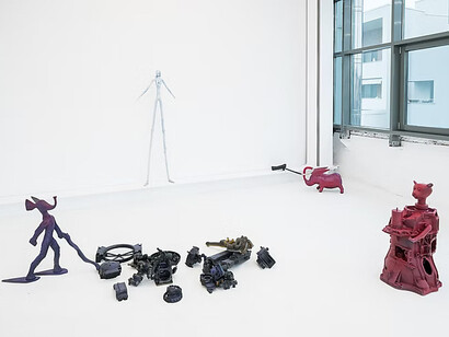 Cristian Răduță, Build a ladder from your bones, exhibition view. Courtesy of Sandwich Gallery